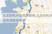 北京到杭州自驾游路线,北京到杭州自驾游路线推荐