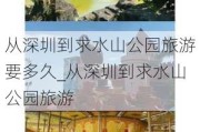 从深圳到求水山公园旅游要多久_从深圳到求水山公园旅游