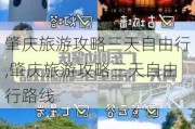 肇庆旅游攻略三天自由行,肇庆旅游攻略三天自由行路线