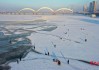 滨江湿地冰雪乐园,滨江公园雪景