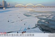 滨江湿地冰雪乐园,滨江公园雪景