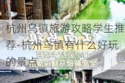 杭州乌镇旅游攻略学生推荐-杭州乌镇有什么好玩的景点