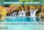 广州到大理自由行攻略,广州至大理旅游攻略