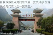 新乡旅游景点免门票大全一览表,新乡旅游景点免门票大全一览表图片