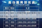 深圳海洋公园什么时候开馆,深圳海洋公园门票多少钱一张2020