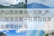 庐山旅游景点一日游_庐山旅游攻略一日游自驾游去哪里好玩吗