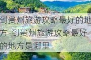 到贵州旅游攻略最好的地方-到贵州旅游攻略最好的地方是哪里