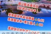 北京青龙湖公园的门票-北京青龙湖公园门票老人半票