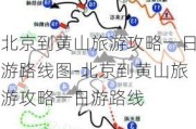 北京到黄山旅游攻略一日游路线图-北京到黄山旅游攻略一日游路线