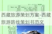 西藏旅游策划方案-西藏旅游路线策划书范文