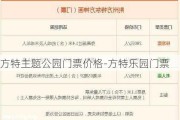 方特主题公园门票价格-方特乐园门票