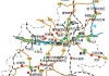 纵向陕西旅游路线-陕西旅游路线示意图