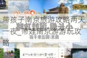 带孩子南京旅游攻略两天一夜_带娃南京游游玩攻略