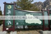 佛山凤岭公园景点介绍,佛山凤岭公园