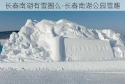 长春南湖有雪圈么-长春南湖公园雪雕