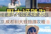 成都到大理旅游攻略一日游,成都到大理旅游攻略