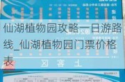 仙湖植物园攻略一日游路线_仙湖植物园门票价格表