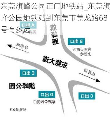 东莞旗峰公园正门地铁站_东莞旗峰公园地铁站到东莞市莞龙路68号有多远