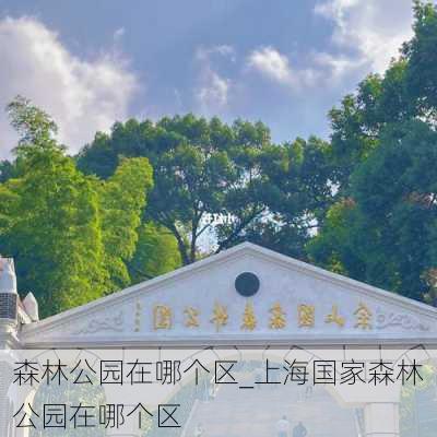 森林公园在哪个区_上海国家森林公园在哪个区