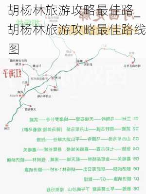 胡杨林旅游攻略最佳路_胡杨林旅游攻略最佳路线图