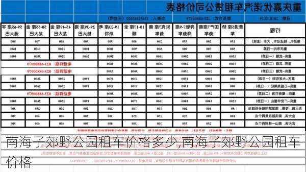 南海子郊野公园租车价格多少,南海子郊野公园租车价格