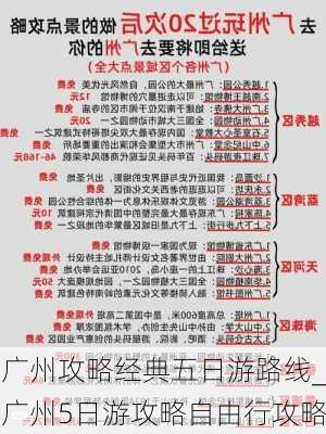 广州攻略经典五日游路线_广州5日游攻略自由行攻略