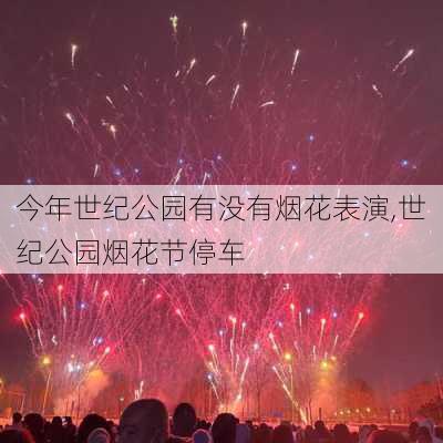 今年世纪公园有没有烟花表演,世纪公园烟花节停车