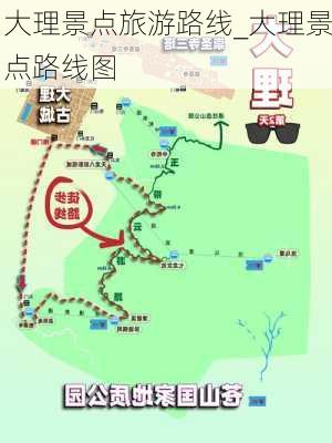 大理景点旅游路线_大理景点路线图