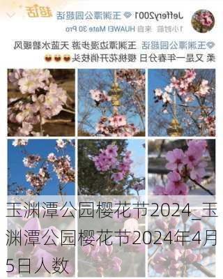 玉渊潭公园樱花节2024_玉渊潭公园樱花节2024年4月5日人数