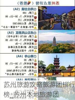 苏州旅游攻略旅游团排行榜_苏州本地旅游团