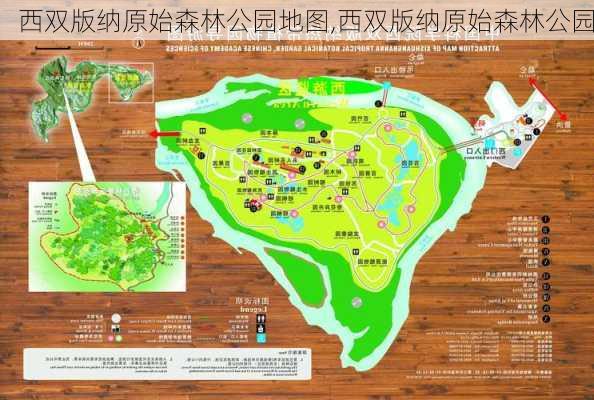 西双版纳原始森林公园地图,西双版纳原始森林公园