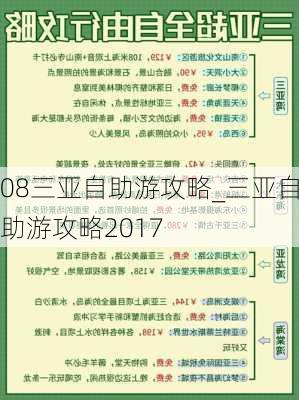 08三亚自助游攻略_三亚自助游攻略2017