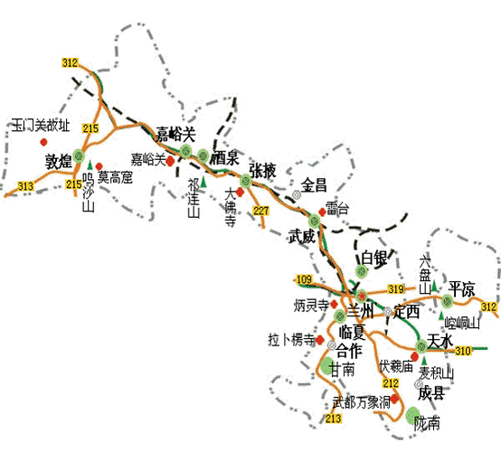 丝绸之路的旅游路线_丝绸之路的旅游路线图