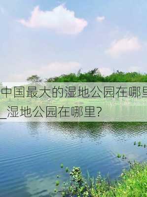 中国最大的湿地公园在哪里_湿地公园在哪里?