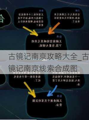 古镜记南京攻略大全_古镜记南京线索合成图