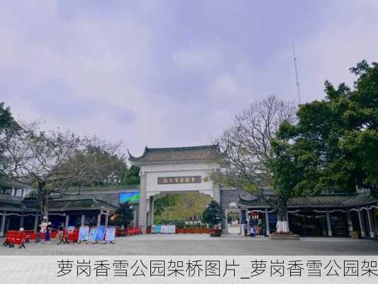 萝岗香雪公园架桥图片_萝岗香雪公园架