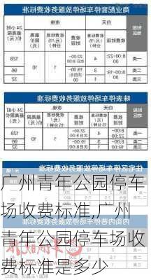 广州青年公园停车场收费标准,广州青年公园停车场收费标准是多少