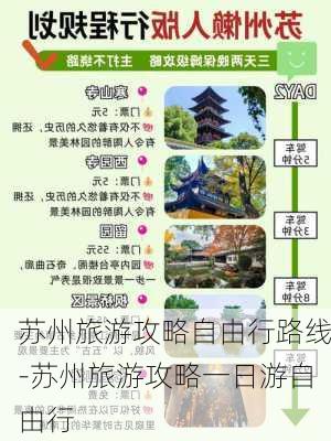 苏州旅游攻略自由行路线-苏州旅游攻略一日游自由行