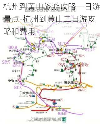 杭州到黄山旅游攻略一日游景点-杭州到黄山二日游攻略和费用