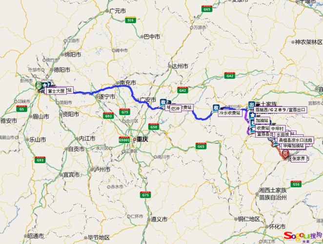 成都到张家界自驾游路线推荐-成都到张家界自驾游路线