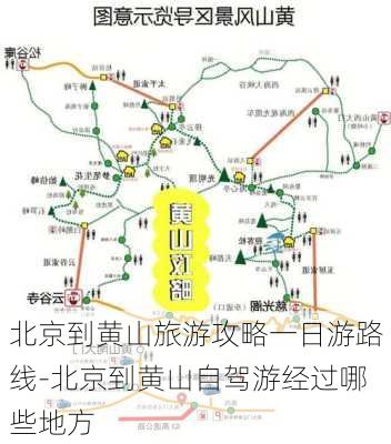 北京到黄山旅游攻略一日游路线-北京到黄山自驾游经过哪些地方