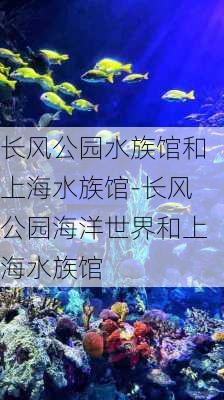 长风公园水族馆和上海水族馆-长风公园海洋世界和上海水族馆