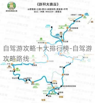 自驾游攻略十大排行榜-自驾游攻略路线