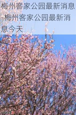 梅州客家公园最新消息-梅州客家公园最新消息今天