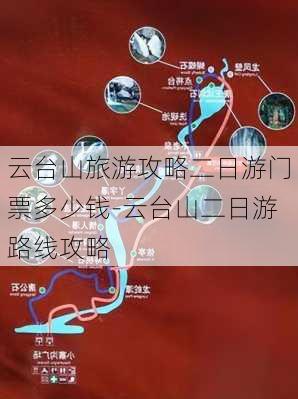 云台山旅游攻略二日游门票多少钱-云台山二日游路线攻略