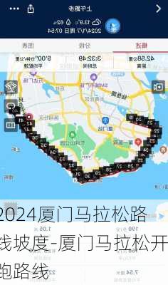 2024厦门马拉松路线坡度-厦门马拉松开跑路线