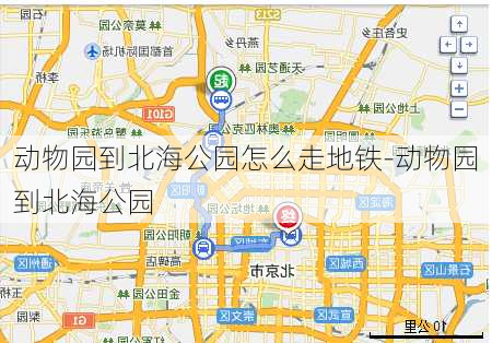 动物园到北海公园怎么走地铁-动物园到北海公园